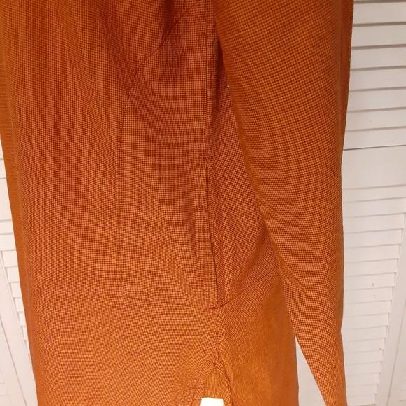 Melange 100% Cotton Tunic Dress with Designer Oversized 14" × 6½" Pockets - Picture 12 of 16